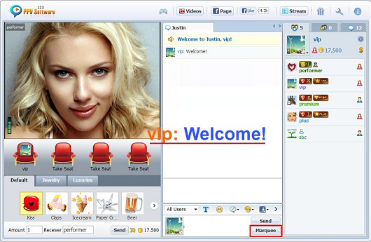 Title: 123 PPV Software Chat Software HD Video, Webcam Chat, HTML Chat, Live PPV Software, Video Chat