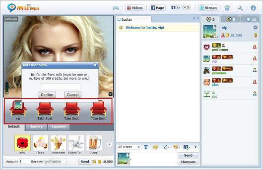 Title: 123 PPV Software Chat Software HD Video, Webcam Chat, HTML Chat, Live PPV Software, Video Chat