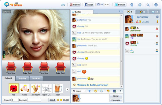 Title: 123 PPV Software Chat Software Hot Room List, Webcam Chat, HTML Chat, Live PPV Software, Video Chat