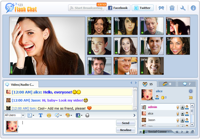 Video Conference Chat Software 123 Flash Chat Video Conference
