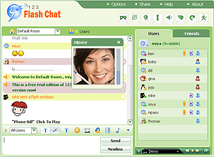 embed 123 flash chat to my website