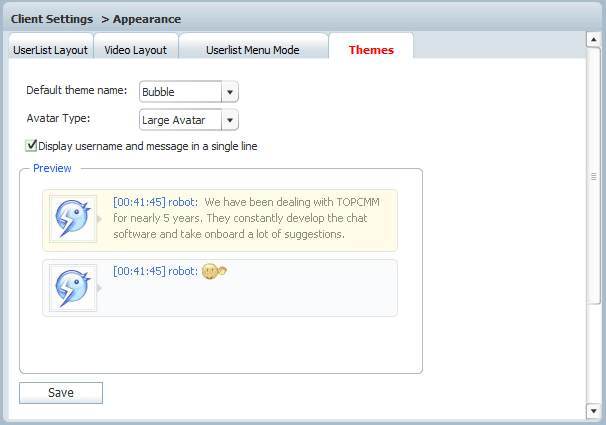 Big Avatar in Chat Themes Settings of 123 Flash Chat, Chat Software Big Avatar in Chat Themes Settings of 123 Flash Chat, Chat Software